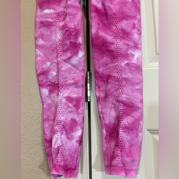 Free People FP Movement Good Karma Tie Dye Womens Pink Astor Leggings - Picture 10 of 10